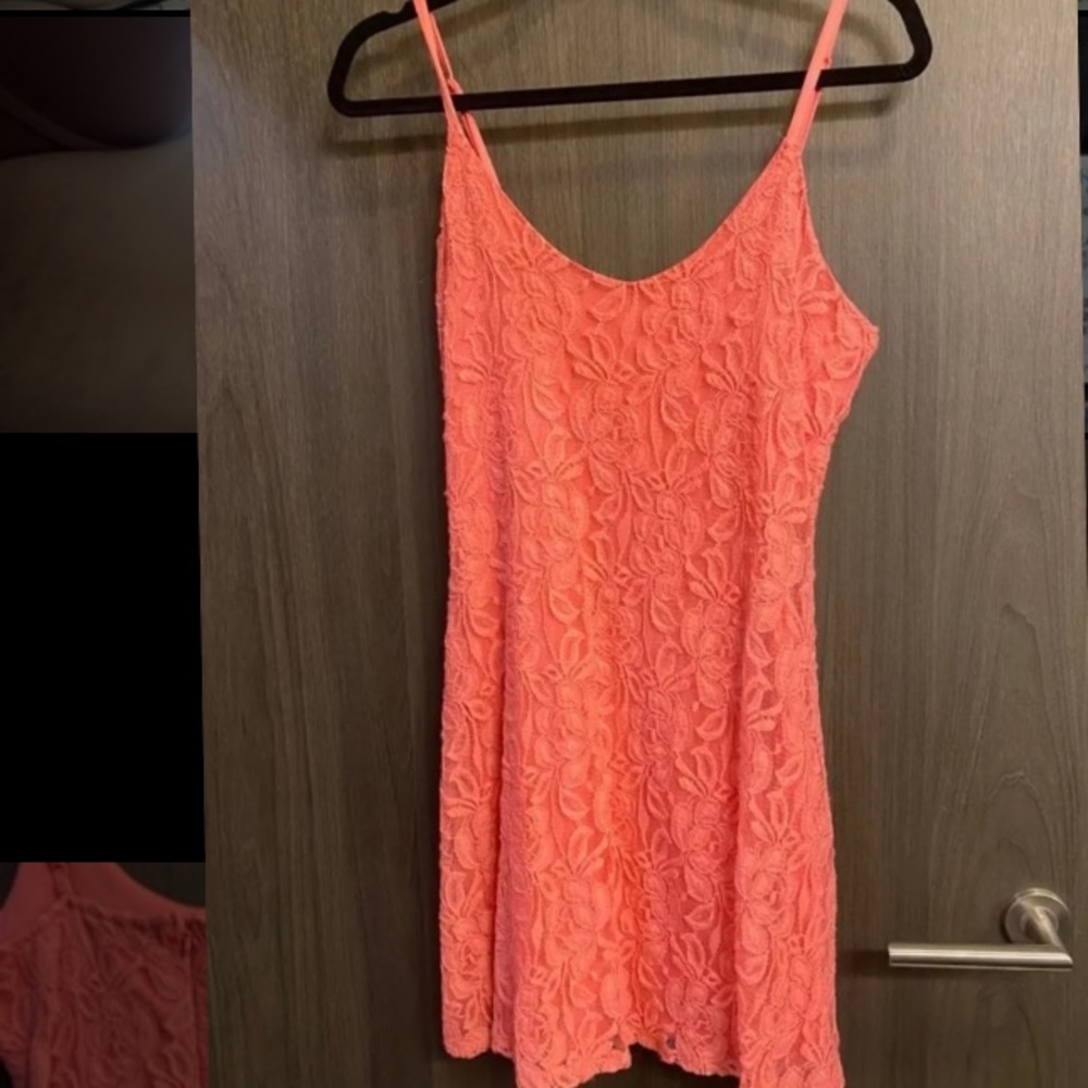 XL coral almost famous mini dress